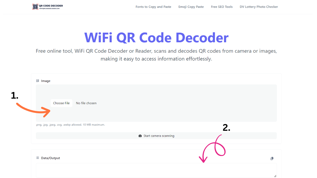 WiFi QR Code Decoder | QR Code Reader and Scanner